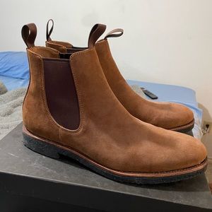 J. Crew Tan Suede Ankle Boots